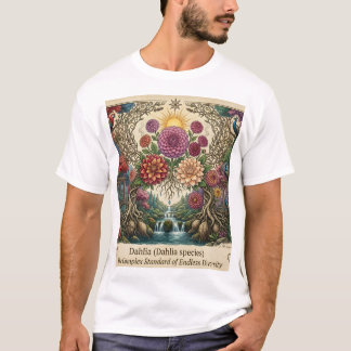 T-shirt homme graphique floral et naturel vibrant
