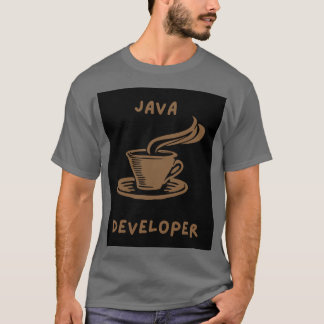 T-shirt homme gris développeur Java