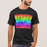 T-shirt homme "Happy to Be Cruelty Free"