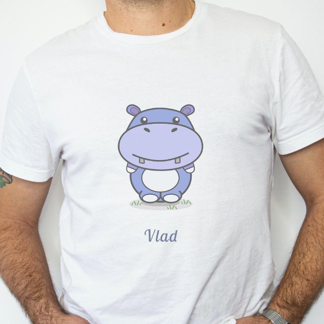 T-shirt homme Hippo mignon (Cute Hippo Men's T-shirt)