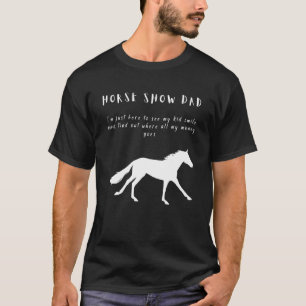 T-shirt Homme Horse Montrer Papa Avec Galloping Horse