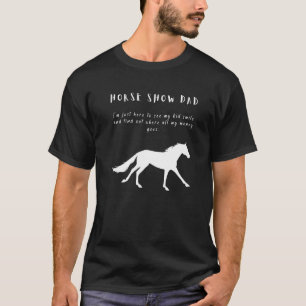 T-shirt Homme Horse Montrer Papa Avec Galloping Horse