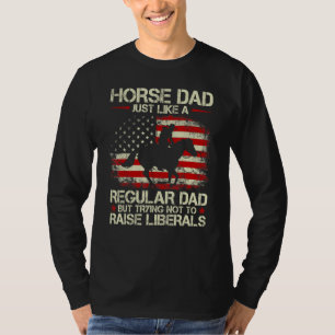 T-shirt Homme Horse Papa Comme Papa Régulier Essayant De N