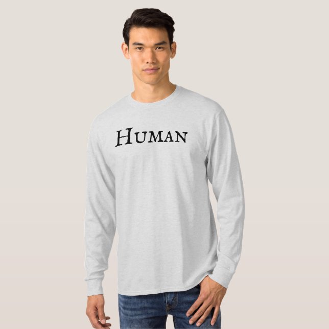 T-shirt homme "humain" (Devant entier)