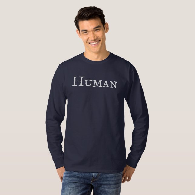T-shirt homme "humain" (Devant entier)