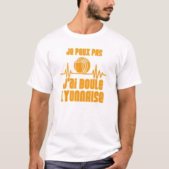  T-shirt Homme humoristique Je peux pas, j'ai Boul (Devant)