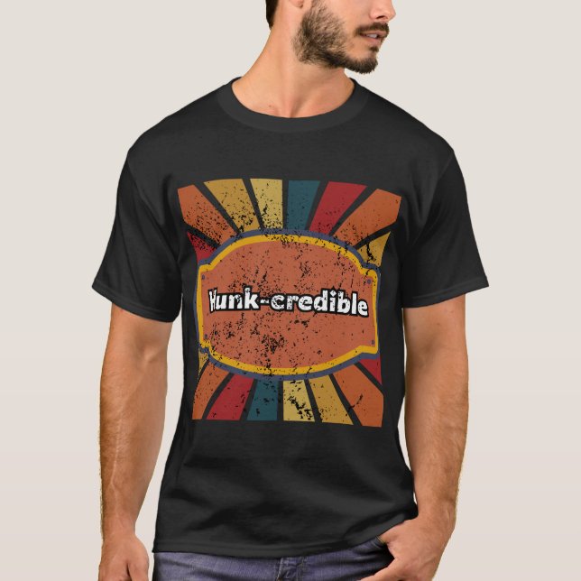 T-shirt homme "Hunk-crédible" drôle | Cadeau parfa (Devant)