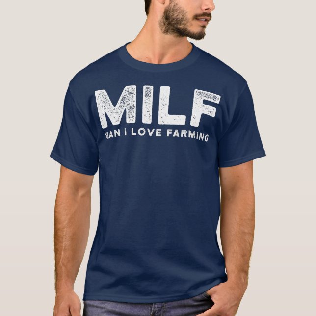 T-shirt Homme I Love Farming Funny Farmers Noël (Devant)