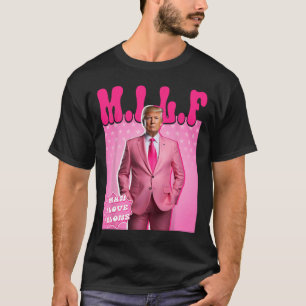 T-shirt Homme I Love Felons Funny Pink Trump 2024 Pour Pré