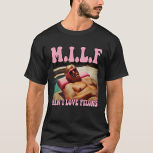 T-shirt Homme I Love Felons Trump Funny Trump 2024 Républi