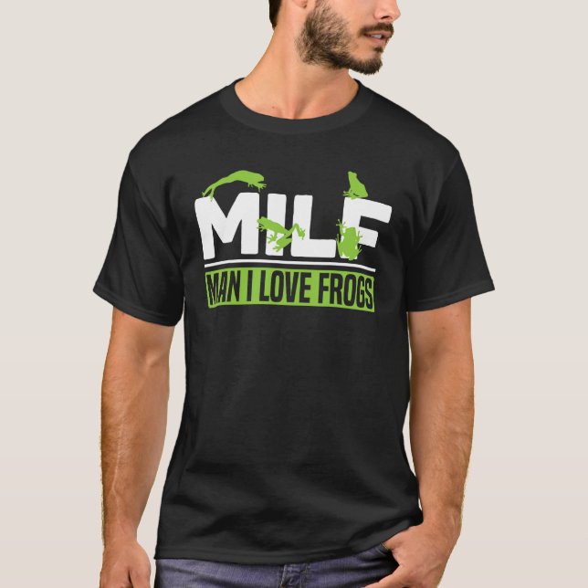 T-shirt Homme I Love Frogs Tadpole Amphibian Herpetologist (Devant)