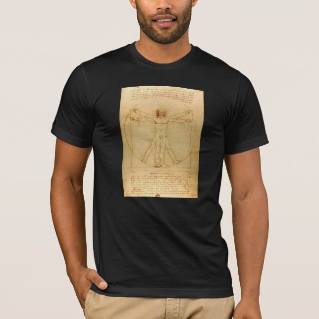 T-shirt Homme iconique de Leonardo da Vinci Vetruvian (Devant)