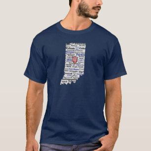 T-shirt homme IN Word Cloud (V1 Blue)