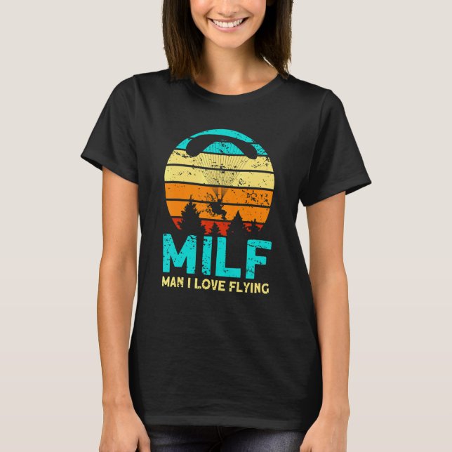 T-shirt Homme J'adore Voler Paramoteur Pilote Paramoteur (Devant)