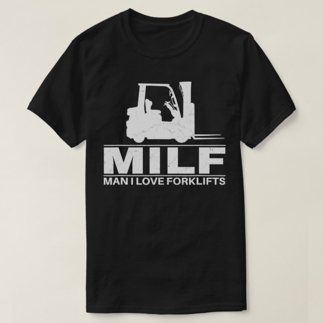 T-shirt Homme J'aime Forklifts 1 (Design devant)