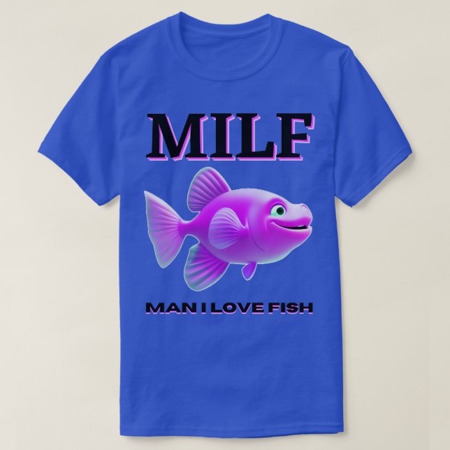 T-shirt homme j'aime le poisson (Design devant)