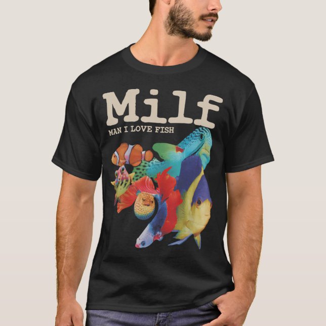 T-shirt Homme j'aime le poisson (Devant)