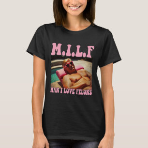 T-shirt Homme j'aime les criminels Trump Chemise Drôle Tru