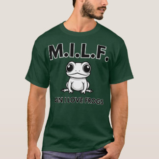 T-shirt Homme j'aime les grenouilles MILF