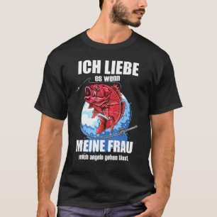 T-shirt Homme J'Aime Quand Femme Me Fishing Laissez Pêcheu