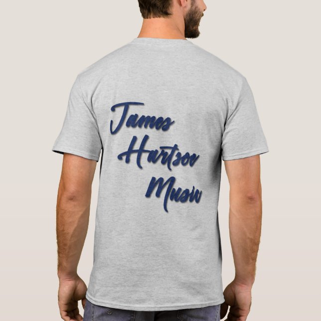 T-shirt Homme - James Hartsoe chantant (Dos)