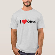 T-shirt homme (Je "coeur" Chypre)