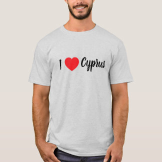 T-shirt homme (Je "coeur" Chypre)