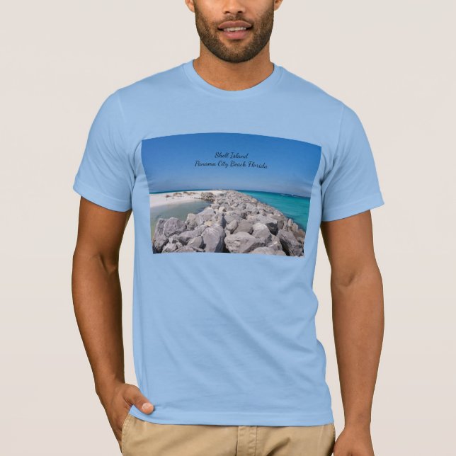 T-Shirt Homme Jetée du milieu de Shell Island (Devant)