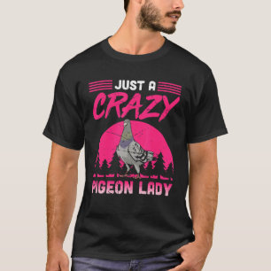 T-shirt Homme Juste Un Crazy Pigeon Lady Cool Pigeon Pigeo