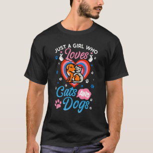 T-shirt Homme Juste Une Fille Qui Aime Les Chats Et Chiens