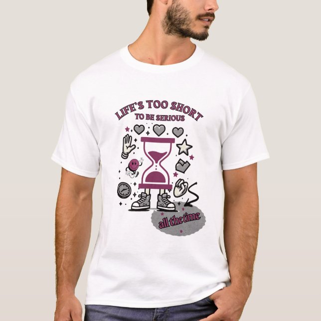 T-shirt homme : la vie est trop courte pour être s (Devant)