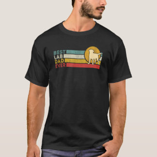 T-shirt homme Lab jaune papa Labrador Retriever Vi