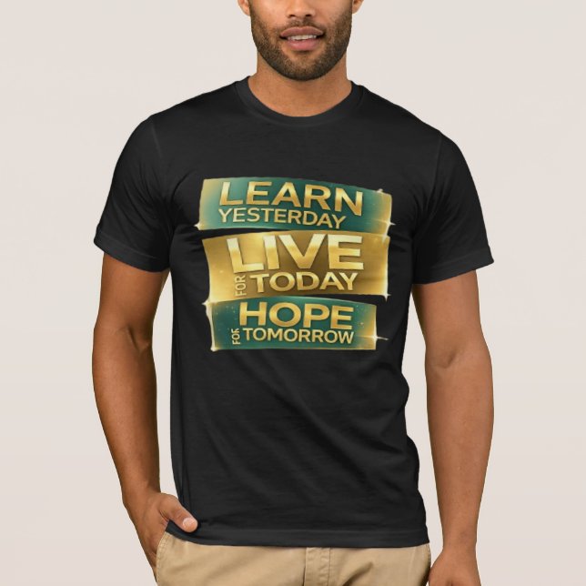 T-shirt homme Learn Live Hope (Devant)