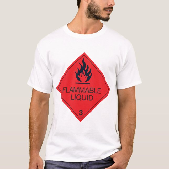 T-Shirt Homme Liquide Inflammable (Devant)