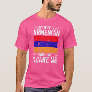 T-shirt Homme Ma Femme Est Arménienne Rien Ne Me Fait Peur