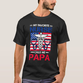 T-shirt homme Ma infirmière préférée m'appelle Pap