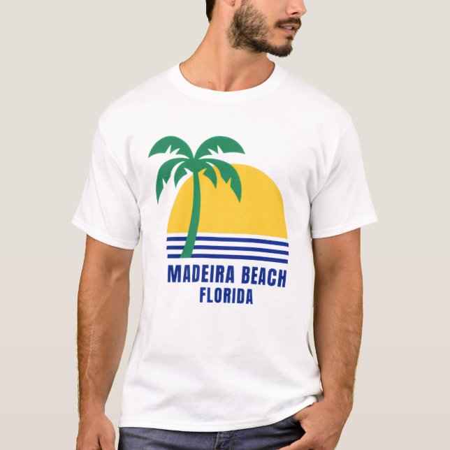 T-Shirt Homme Madeira Beach Floride (Devant)