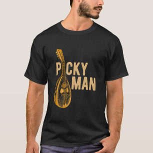 T-shirt Homme Mandolin Joueur Pickman Bluegrass Guitare