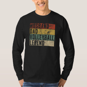 T-shirt Homme mari papa volleyball légende volleyball spor