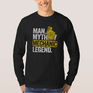 T-shirt Homme Masculin Mythe Mécanicien Légende Type de Vo