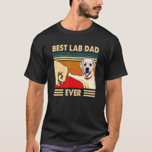 T-shirt Homme Meilleur Lab Papa Jamais Rétro Vintage Homme