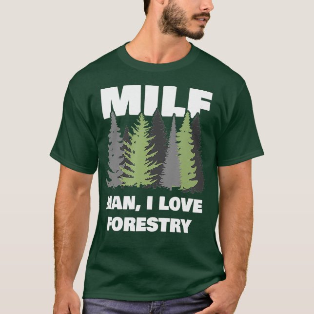 T-shirt Homme Mens J'aime Foresterie drôles bois d'oeuvre (Devant)