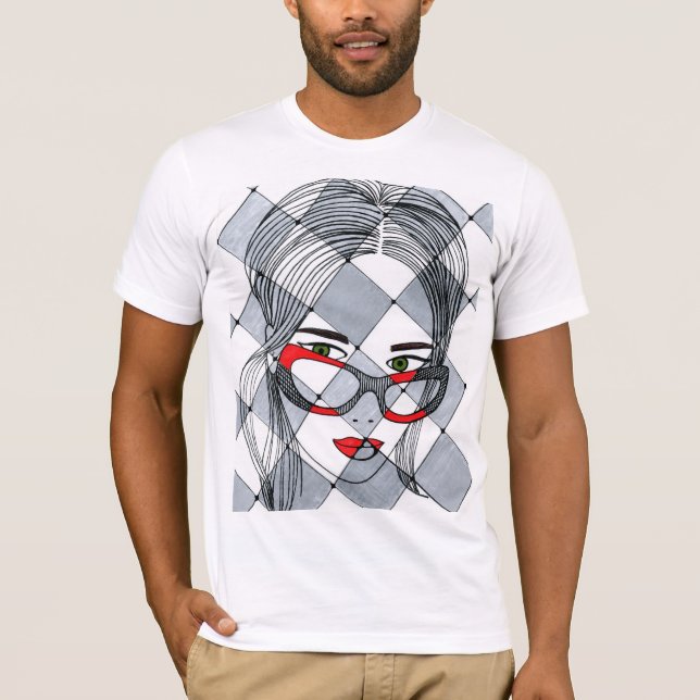 t-shirt homme mignon avec imprimé (Devant)