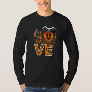 T-shirt Homme Mignon Citrouille Pirate Avec Expression Ado