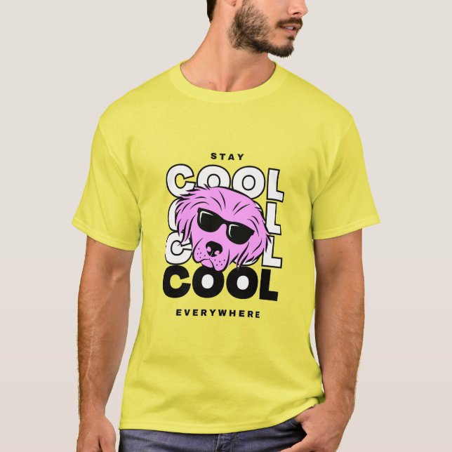 T-shirt Homme Mon Chien Pense Que Je Suis Cool T Chemise F (Devant)
