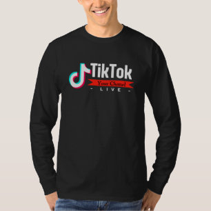 T-shirt homme Motif écran Impression Tiktok- Noir