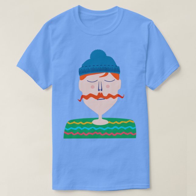 T-shirt Homme Moustache (Design devant)