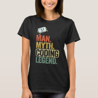 Homme Myth Coding Legend Coder Papa Geek Ordinateu