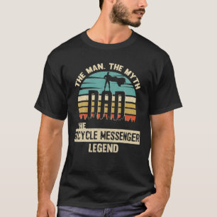 T-shirt Homme Myth Légende Papa Bicycle Messenger