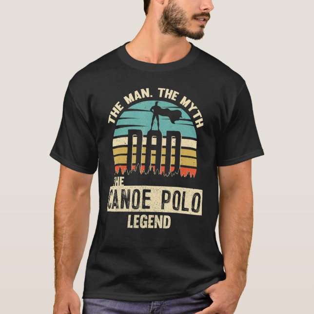 T-shirt Homme Mythe Légende Papa Canoe Polo Joueur Extraor (Devant)